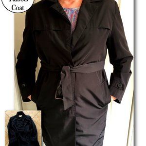 Talbots Black Trench Coat
